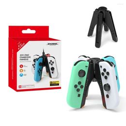 Game Controllers DOBE For Switch OLED Left And Right Handle Four-in-one Charging Dock -pad Small Controller Charger Bracket