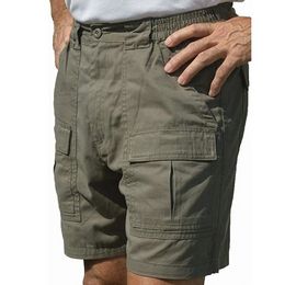 Shorts For Men Elastic Waist Summer Cargo Fashion Bottoms Work Trousers Pockets Shorts Casual
