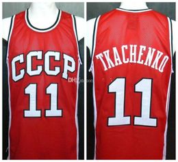 basketball jersey Vladimir Tkachenko #11 Union Sovietica CCCP Retro Basketball Jerseys Mens Stitched Custom Any Number Name