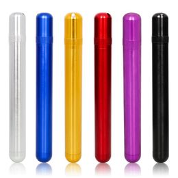 Multi-function Aluminium Colorful Smoking Dry Herb Tobacco Preroll Horn Cone Cigarette Holder Storage Box Stash Case Cigar Seal Jars Portable Tank Filter Tips DHL