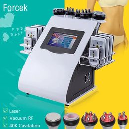 Beauty Items Hot Small Size 6 in 1 40k Cavitation-Machine RF Vacuum Cavitation System Lipo Laser Machine