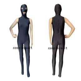 Open Eyes Mouth Catsuit Costumes bodysuit Costume One-piece Sleeveless Unitard Adult Fancy Dress Unisex Zentai Suit