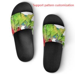 2023 Custom shoes Support pattern customization slippers sandals mens womens white black oreo sport trainers