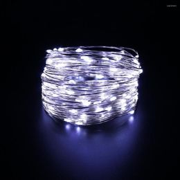 Strings 20M 200LED Silver Wire LED String Light DC12V 1A Waterproof Garland Colorful Fairy Christmas Party Guirlande Lumineuse