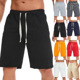 Men's Shorts Men's Men Loose Bermuda Male Summer Military Style Straight Work Pocket Drawstring Short Trousers Casual Vintage Five