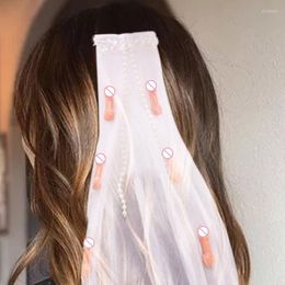 Party Decoration Bachelorette Halloween Penis Veil Adult Theme Nightclub Bar Pecker Veils Decorations Supplies 21x60cm