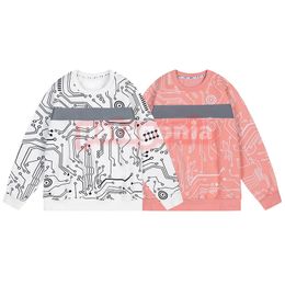 Womens Fleece Hoodies Fashion Mens Personality Printing Sweatshirts Designer Couples Pink White Pullover Tops Size M-2XL