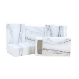 Marble drawer box gift box Jewellery packaging storage carton LK307