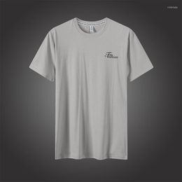 Men's T Shirts Summer Short Sleeved T-shirt Trendy Brand Round Neck Clothes 2022 Half Slim Fit