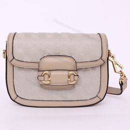 7A Kadın Omuz Crossbody Çantalar Cowhide Canvas Toka Tuval Çantası Vintage Sele Cüzdan Klasik Tasarımcı Çanta 658574 Horsbitt Flep 20.5cm G01