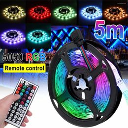 Strips Sales 5M LED Light 44 Keys Controller Flexible RGB Decoration BackLight Lamp Night Luminous String For Bedroom