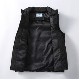 Men's Vests New Mens Feather Down Winter Fashion Vest Body Warmer Waterproof Fabric Men Women Jacket