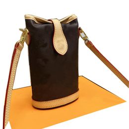 Top Phone Sleeve Bag Classic Letter Shoulder Crossbody Bags Women Cute Handbag Purse Genuine Leather Cellphone Pouch Fashion Cross Body Clutch Wallet