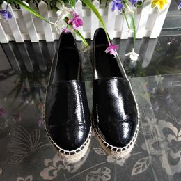 Dress Shoes Loafers Espadrilles 100% leather woman shoes luxe cap toe Quilting Pure hand sewing womans flats luxury Top Quilty spring size13