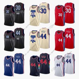 Print 2022 New City Basketball Jerseys 30 Furkan Korkmaz 44 Paul Reed High Quality Jersey