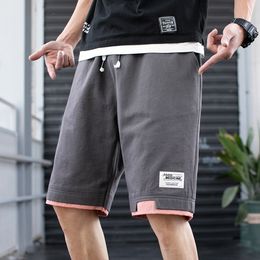 Shorts Mens Summer Elastic Waist Shorts Plus Size Men Fashion Streetwear Patchwork Jogger Homme Casual Sweatpants