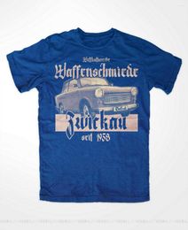 Men's T Shirts Arms Company Zwickau Tops Tee Shirt Blue S51 S50 DDR Trabi Cardboard Simson AWO Saxony Unisex Men Women T-Shirt