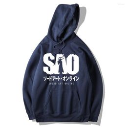 Men's Hoodies Unisex Sword Art Online Kirito Jacket Kirigaya Kazuto Casual Sweatshirts