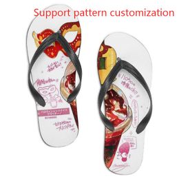 Custom shoes Support pattern customization flip flops slippers sandals mens womens sports trainers outdoor