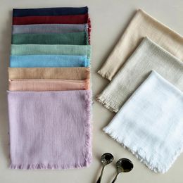 Table Napkin Super Soft Decorative Flax Tassel Rustic Country Wedding Easter Decoration For Coffee Shop