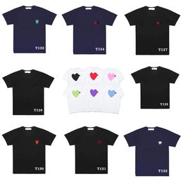 Play Designer Shirts Fashion Cdg Badge Clothes Comfort t Shirt Sleeves Summer Lovers Top Tshirt Designers