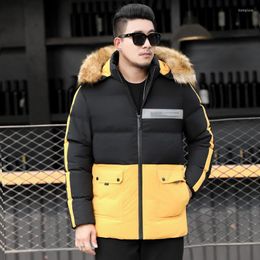 Men's Down Winter Large Size Men's Short Cotton-padded Coat Plus Fat And Male P155 Jacket Men