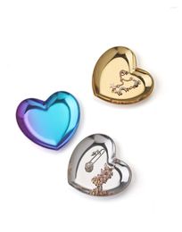 Jewelry Pouches Heart Shaped Gold Women Organizer Nordic Stainless Steel Ring Earrings Necklace Storage Display Trinket Tray Accessories