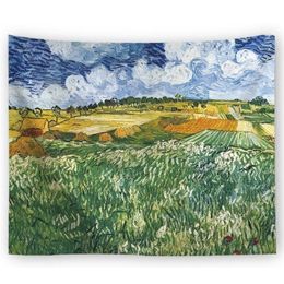 Tapestries abstract oil painting tapestry wall decoration hanging cloth background blanket sofa towel beach tablecloth 221006