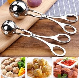 Stainless Steel Meat Ball Maker Tools Metal Kitchen Meatball Spoon Fried Shrimp Potato Meatballs Production Mould Household Meats Tool llfa