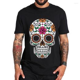 Men's T Shirts Skull Printed Tshirt Unisex Casual Loose Tee Clothes Oversize Summer Crewneck Tops Simplicity