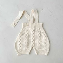 Rompers Cute Newborn Baby Boy Autumn Fashion Allmatch Sleeveless Jumpsuit Girl Soft Comfortable Knitting Romper One Piece J220922