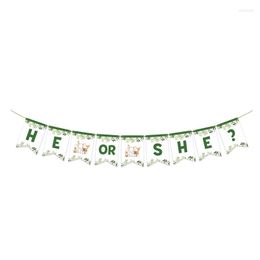 Party Decoration Baby Shower Welcome Banner Gender Reveal Decorations Paper Boy Girl Birthday DecorParty