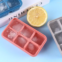 silicone mini ice cube trays UK - Baking Moulds Summer 6 Grids Mini Soft Silicone Ice Mold Easy-to-Release Cream Maker Cube Kitchen Homemade Tools Tray 3pc