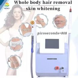 ND Yag Laser Skin Rejuvenation Whitening 808 Doide Laser Hair Removal Picosecond Pigment Tattoo-Removal Beauty Device 2023 CE