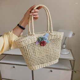 Evening Bags Fashion Summer For Women Straw Shoulder Crossbody Bag 2022 Solid Beach Weaving Brand Designer Female Bucket Handbags