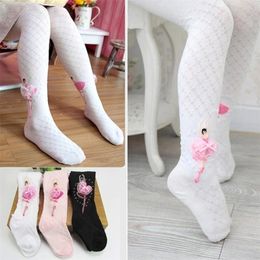 Leggings Tights Cotton Tights For Girls Cute White Princess Dance Children Pantyhose Ballet Girls Tights Elastic Baby Girl Stockings For 19 Yrs 2201006