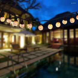 Strings Christmas Lights 5M/9M 25LED G45 Globe Festoon Bulb With Copper Wire Fairy String Light USB Powered LED Ball Party