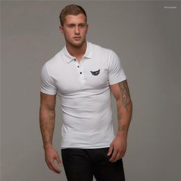 Herren Polos Marke Baumwolle Herren Hemden Casual Fitness Mode Poloshirt Kurzarm Kleidung Trend Sport