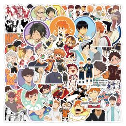 50PCS Anime Stickers Pack For DIY Laptop Phone Guitar Suitcase Skateboard PS4 Toy Volleyball Teenager Haikyuu Sticker