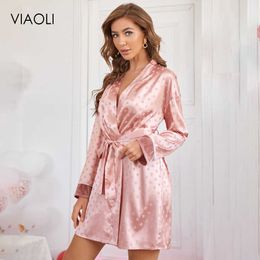 Women's Sleepwear Women's Satin Wedding Kimono Bride Robe.Sleepwear Bridesmaid Robes Pajamas Bathrobe Nightgown Spa Dress Robes Dressing Gown T221006