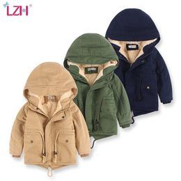 Jackets LZH Kids Baby Girls Jacket Autumn Winter Jackets For Boys Warm Children Outerwear Coat For Boys Clothes 3 4 5 6 7 Year 221006