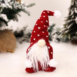 Christmas Decorations Handmade Santa Cloth Doll Pendant For Home Tree Hanging Xmas 2022 Year Gifts #107