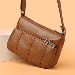 HBP Women bag 2023 New Women's Middle aged Crossbody Soft Leather One Shoulder Mother's Bags Tightly Fits the Middle and Old