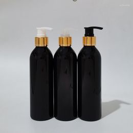 Storage Bottles 20pc 250ml Empty Gold Lotion Pump Personal Care Cosmetic Black Container For Shampoo Liquid Soap Shower Gel