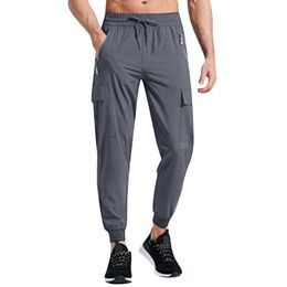 Men's Pants Men Casual Slim Fit Mens Fashion Solid Color Lace Up Bundle Foot Multi Pocket Overalls Sweater G220929
