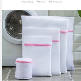 Laundry Storage Organization 5 Size Mesh Bag set Polyester Home Organizer Coarse Net Basket s for Washing Machines Bra 220930