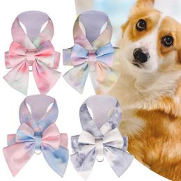 Dog Collars Pet Harness Elegant Bowknot Princess Multipurpose Adjustable Lightweight Easy Step-in All Weather Vest For Outdoor