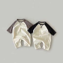 Rompers Comfortable Infant Cotton Romper Baby Boy Loose Casual Jumpsuit Newborn Long Sleeve Romper Toddler Girl Sleep Clothes J220922