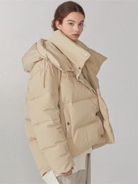 Women's Down Parkas More Than 300g Duck Down Filling Coats Winter Bat Sleeved Bread Style Down Coats Female Thicker Warm Oversized Parkas wy292 220930