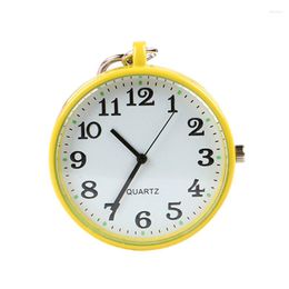 Pocket Watches Quartz Watch Keychain Clocks Round Dial Portable Simple Pendant For Women Men MAEA99